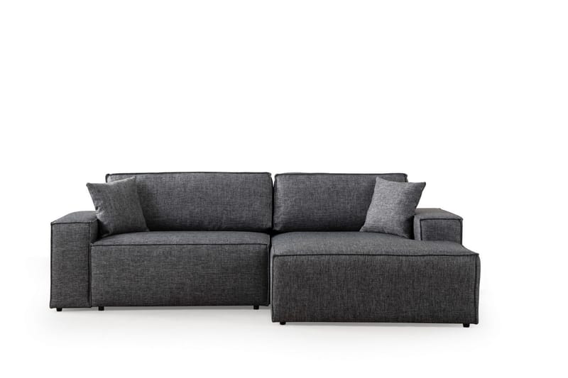 Hörnbäddsoffa Munehiro - Mörkgrå - Möbler - Soffa - Bäddsoffa - Hörnbäddsoffa