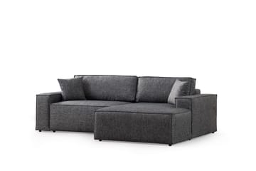 Hörnbäddsoffa Munehiro - Mörkgrå - Möbler - Soffa - Bäddsoffa - Hörnbäddsoffa