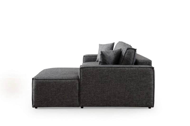 Hörnbäddsoffa Munehiro - Mörkgrå - Möbler - Soffa - Bäddsoffa - Hörnbäddsoffa