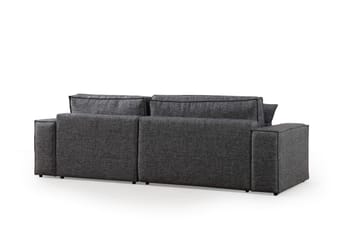 Hörnbäddsoffa Munehiro - Mörkgrå - Möbler - Soffa - Bäddsoffa - Hörnbäddsoffa