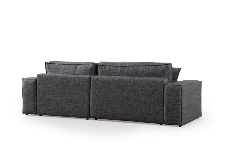 Hörnbäddsoffa Munehiro - Mörkgrå - Möbler - Soffa - Bäddsoffa - Hörnbäddsoffa