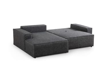 Hörnbäddsoffa Munehiro - Mörkgrå - Möbler - Soffa - Bäddsoffa - Hörnbäddsoffa