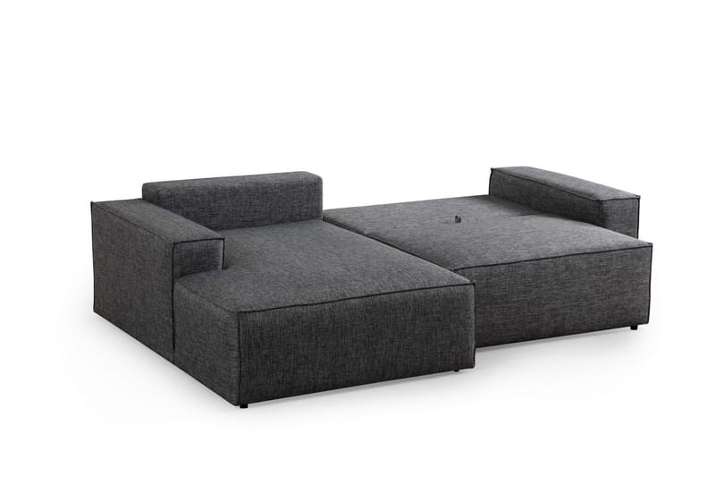 Hörnbäddsoffa Munehiro - Mörkgrå - Möbler - Soffa - Bäddsoffa - Hörnbäddsoffa
