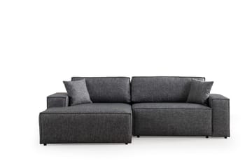 Hörnbäddsoffa Munehiro - Mörkgrå - Möbler - Soffa - Bäddsoffa - Hörnbäddsoffa