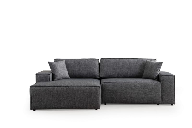 Hörnbäddsoffa Munehiro - Mörkgrå - Möbler - Soffa - Bäddsoffa - Hörnbäddsoffa