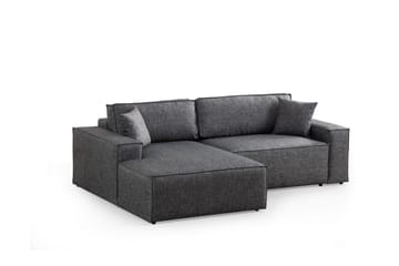 Hörnbäddsoffa Munehiro - Mörkgrå - Möbler - Soffa - Bäddsoffa - Hörnbäddsoffa