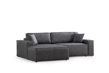 Hörnbäddsoffa Munehiro - Mörkgrå - Möbler - Soffa - Bäddsoffa - Hörnbäddsoffa