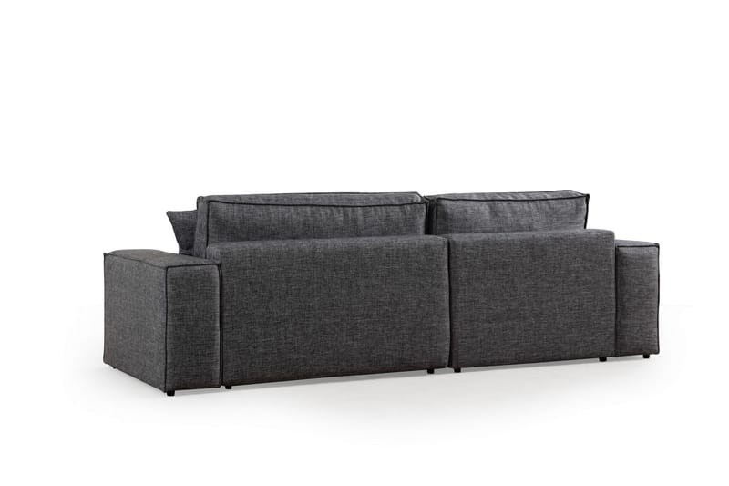 Hörnbäddsoffa Munehiro - Mörkgrå - Möbler - Soffa - Bäddsoffa - Hörnbäddsoffa
