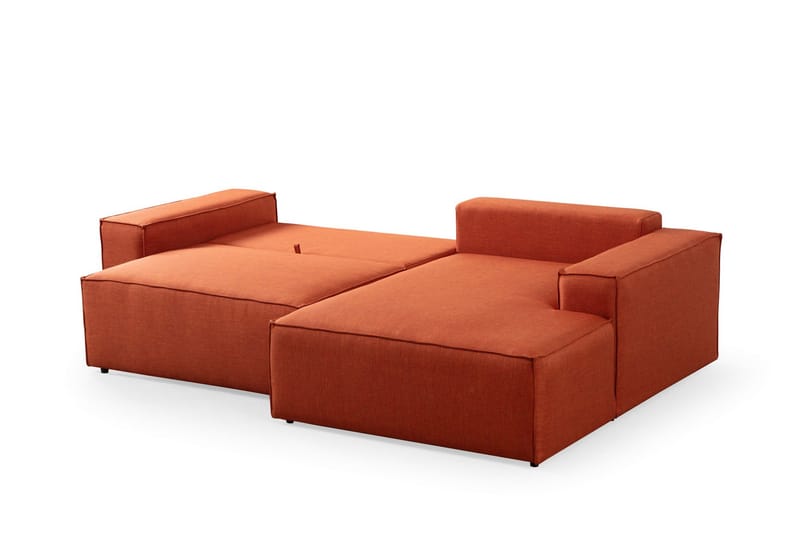 Hörnbäddsoffa Munehiro - Orange - Möbler - Soffa - Bäddsoffa - Hörnbäddsoffa