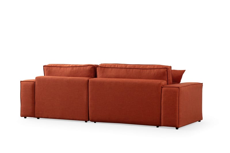 Hörnbäddsoffa Munehiro - Orange - Möbler - Soffa - Bäddsoffa - Hörnbäddsoffa