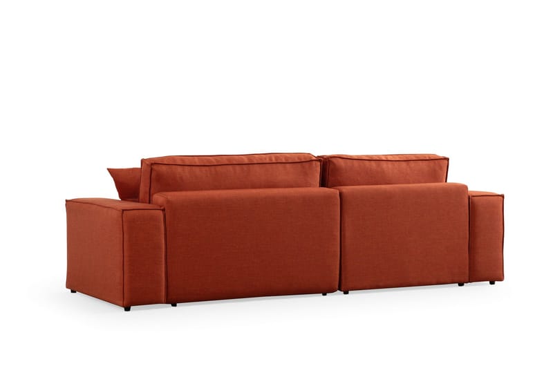 Hörnbäddsoffa Munehiro - Orange - Möbler - Soffa - Bäddsoffa - Hörnbäddsoffa