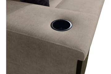 Hörnbäddsoffa Tamami 4-sits 210x127 - Beige - Möbler - Soffa - Bäddsoffa - Hörnbäddsoffa