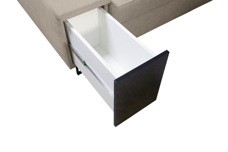 Hörnbäddsoffa Tamami 4-sits 210x127 - Beige - Möbler - Soffa - Bäddsoffa - Hörnbäddsoffa