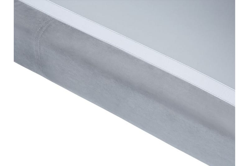 Hörnsoffa 4-sits H med sovfunktion sammet grå OSLO - Grå - Möbler - Soffa - Bäddsoffa - Hörnbäddsoffa