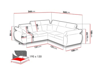 Hörnsoffa Boston - Brun - Möbler - Soffa - Bäddsoffa - Hörnbäddsoffa