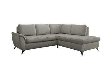 Hereford 3-sits Höger Hörnbäddsoffa med Förvaring i Tyg - Grå - Möbler - Soffa - Bäddsoffa - Bäddsoffa längsbäddad