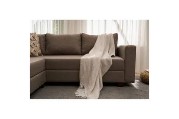 Hörnbäddsoffa Iroulport Arzilla Vänster Brun - Brun - Möbler - Soffa - Bäddsoffa - Hörnbäddsoffa