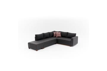 Hörnbäddsoffa Iroulport Vänster Antracit - Antracit - Möbler - Soffa - Bäddsoffa - Hörnbäddsoffa
