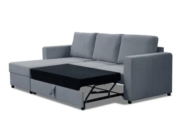 Julia Bäddsoffa 3-sits med Divan Vänster - Ljusgrå - Möbler - Soffa - Bäddsoffa - Hörnbäddsoffa