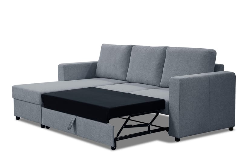 Julia Bäddsoffa 3-sits med Divan Vänster - Ljusgrå - Möbler - Soffa - Bäddsoffa - Hörnbäddsoffa