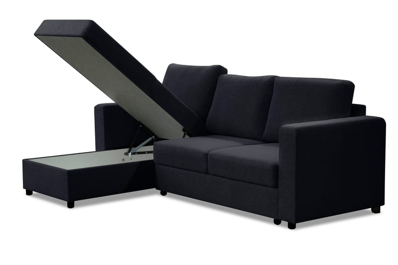 Julia Bäddsoffa 3-sits med Divan Vänster - Mörkgrå - Möbler - Soffa - Bäddsoffa - Hörnbäddsoffa