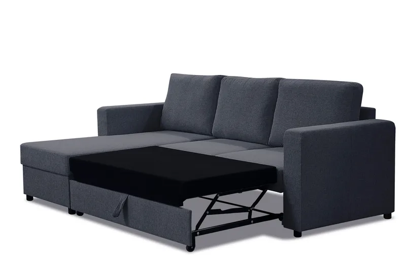 Julia Bäddsoffa 3-sits med Divan Vänster - Mellangrå - Möbler - Soffa - Bäddsoffa - Hörnbäddsoffa