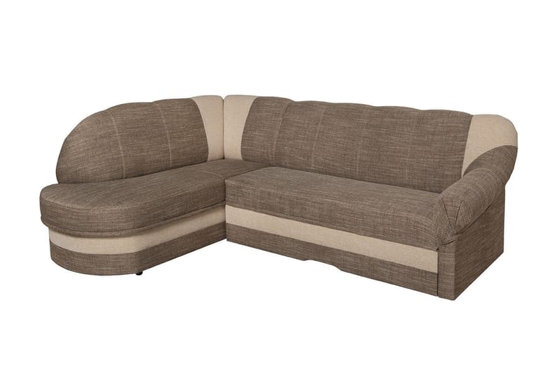 Kimbolton 7-sits Hörnbäddsoffa Vänster - Beige/Grå - Hörnbäddsoffa