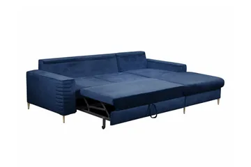 Kintore 3-sits Hörnbäddsoffa Dark blue - Möbler - Soffa - Bäddsoffa - Hörnbäddsoffa