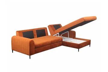 Kintore 3-sits Hörnbäddsoffa Light grey/Dark grey - Möbler - Soffa - Bäddsoffa - Hörnbäddsoffa