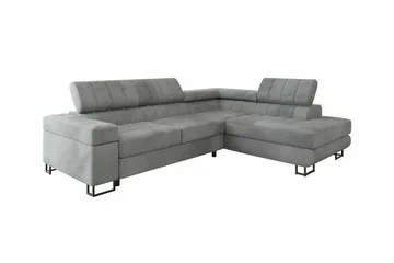 Kintore 3-sits Hörnbäddsoffa Light grey/Dark grey - Möbler - Soffa - Bäddsoffa - Hörnbäddsoffa