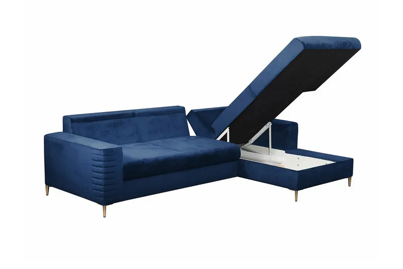 Kintore 3-sits Hörnbäddsoffa Light grey/Dark grey - Möbler - Soffa - Bäddsoffa - Bäddsoffa divan