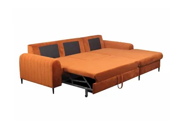 Kintore 3-sits Hörnbäddsoffa Light grey/Dark grey - Möbler - Soffa - Bäddsoffa - Hörnbäddsoffa