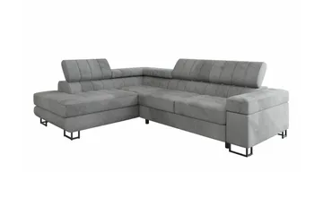 Kintore 3-sits Hörnbäddsoffa Ljusgrå - Möbler - Soffa - Bäddsoffa - Hörnbäddsoffa