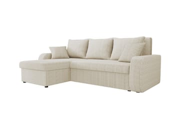 Kintore 3-sits Hörnbäddsoffa NO_BRAND Beige/Light beige - Möbler - Soffa - Bäddsoffa - Bäddsoffa divan