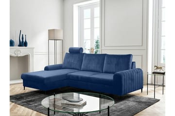 Kintore 3-sits Hörnbäddsoffa NO_BRAND Dark blue - Möbler - Soffa - Bäddsoffa - Hörnbäddsoffa