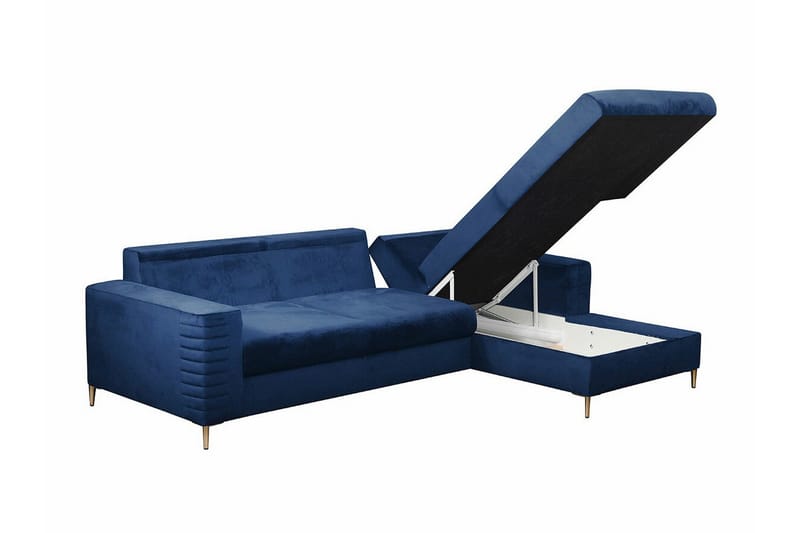 Kintore 3-sits Hörnbäddsoffa NO_BRAND Dark blue - Möbler - Soffa - Bäddsoffa - Hörnbäddsoffa