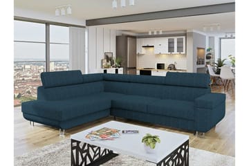 Kintore 3-sits Hörnbäddsoffa NO_BRAND Dark blue - Möbler - Soffa - Bäddsoffa - Hörnbäddsoffa