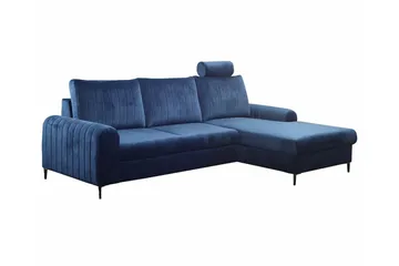 Kintore 3-sits Hörnbäddsoffa NO_BRAND Dark blue - Möbler - Soffa - Bäddsoffa - Hörnbäddsoffa