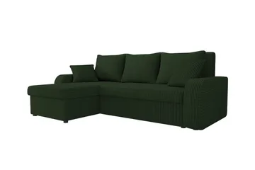 Kintore 3-sits Hörnbäddsoffa NO_BRAND Dark green - Möbler - Soffa - Bäddsoffa - Bäddsoffa divan