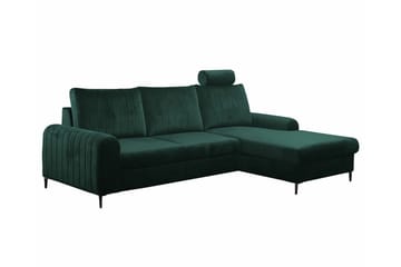 Kintore 3-sits Hörnbäddsoffa NO_BRAND Dark green - Möbler - Soffa - Bäddsoffa - Bäddsoffa divan