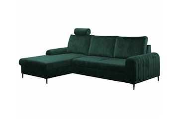 Kintore 3-sits Hörnbäddsoffa NO_BRAND Dark green - Möbler - Soffa - Bäddsoffa - Bäddsoffa divan