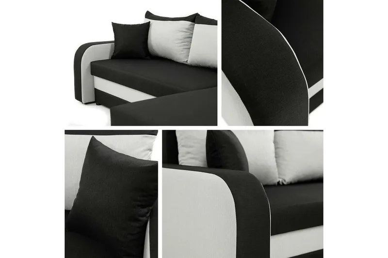 Kintore 3-sits Hörnbäddsoffa NO_BRAND Dark green - Möbler - Soffa - Bäddsoffa - Bäddsoffa divan