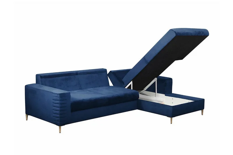 Kintore 3-sits Hörnbäddsoffa NO_BRAND Dark Orange - Möbler - Soffa - Bäddsoffa - Hörnbäddsoffa