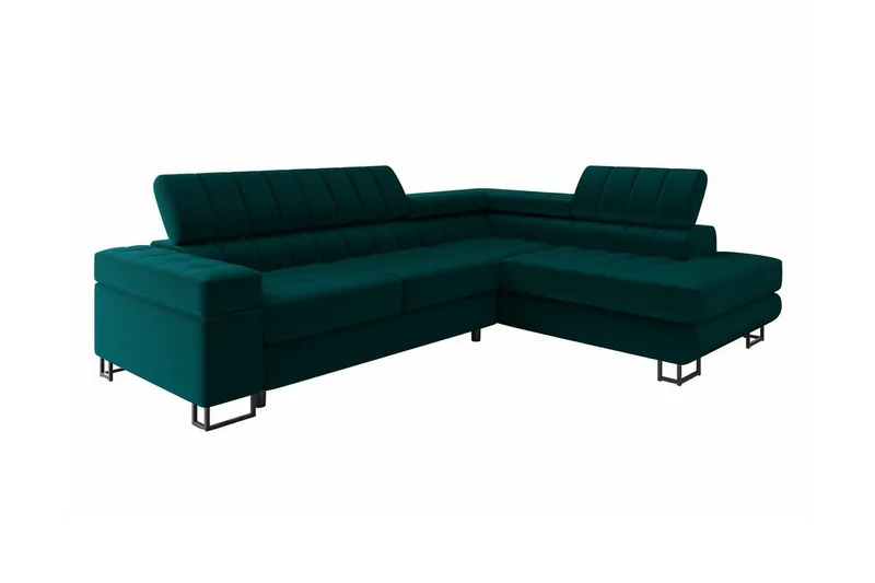 Kintore 3-sits Hörnbäddsoffa NO_BRAND Dark Turquoise