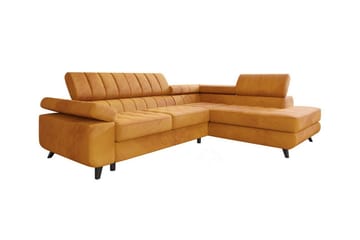 Kintore 3-sits Hörnbäddsoffa NO_BRAND Dark yellow - Möbler - Soffa - Bäddsoffa - Hörnbäddsoffa