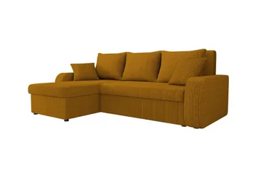 Kintore 3-sits Hörnbäddsoffa NO_BRAND Dark yellow - Möbler - Soffa - Bäddsoffa - Hörnbäddsoffa