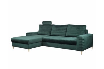 Kintore 3-sits Hörnbäddsoffa NO_BRAND Green - Möbler - Soffa - Bäddsoffa - Bäddsoffa divan