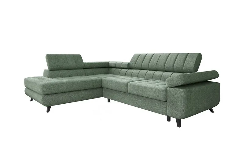 Kintore 3-sits Hörnbäddsoffa NO_BRAND Light green