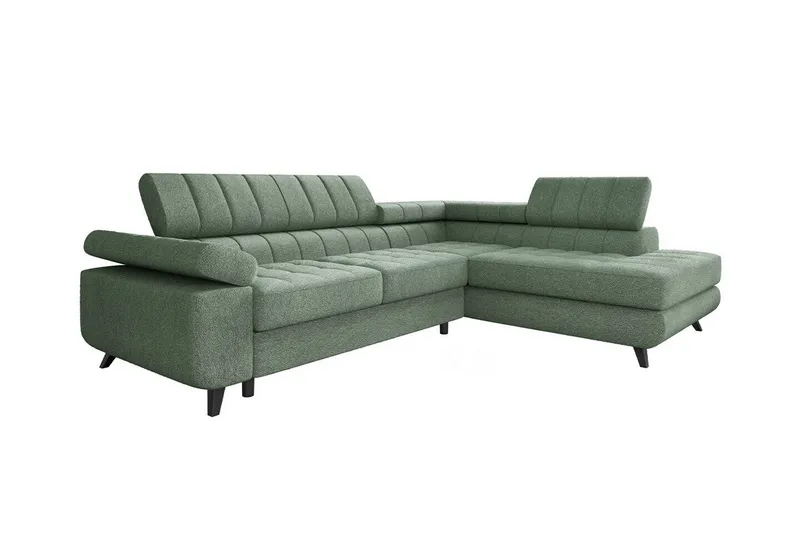 Kintore 3-sits Hörnbäddsoffa NO_BRAND Light green