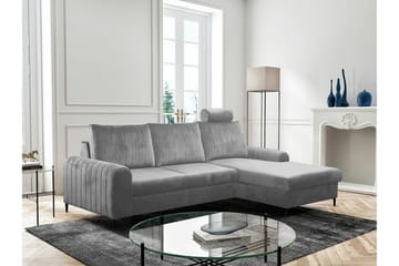 Kintore 3-sits Hörnbäddsoffa NO_BRAND Ljusgrå - Möbler - Soffa - Bäddsoffa - Bäddsoffa divan